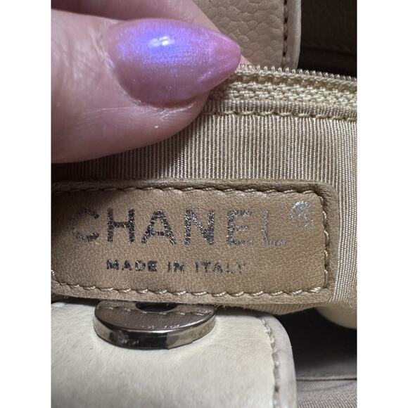 Chanel Caviar Leather Petite Shopping Tote (PST) Ivory Authenticated - Picture 9 of 14